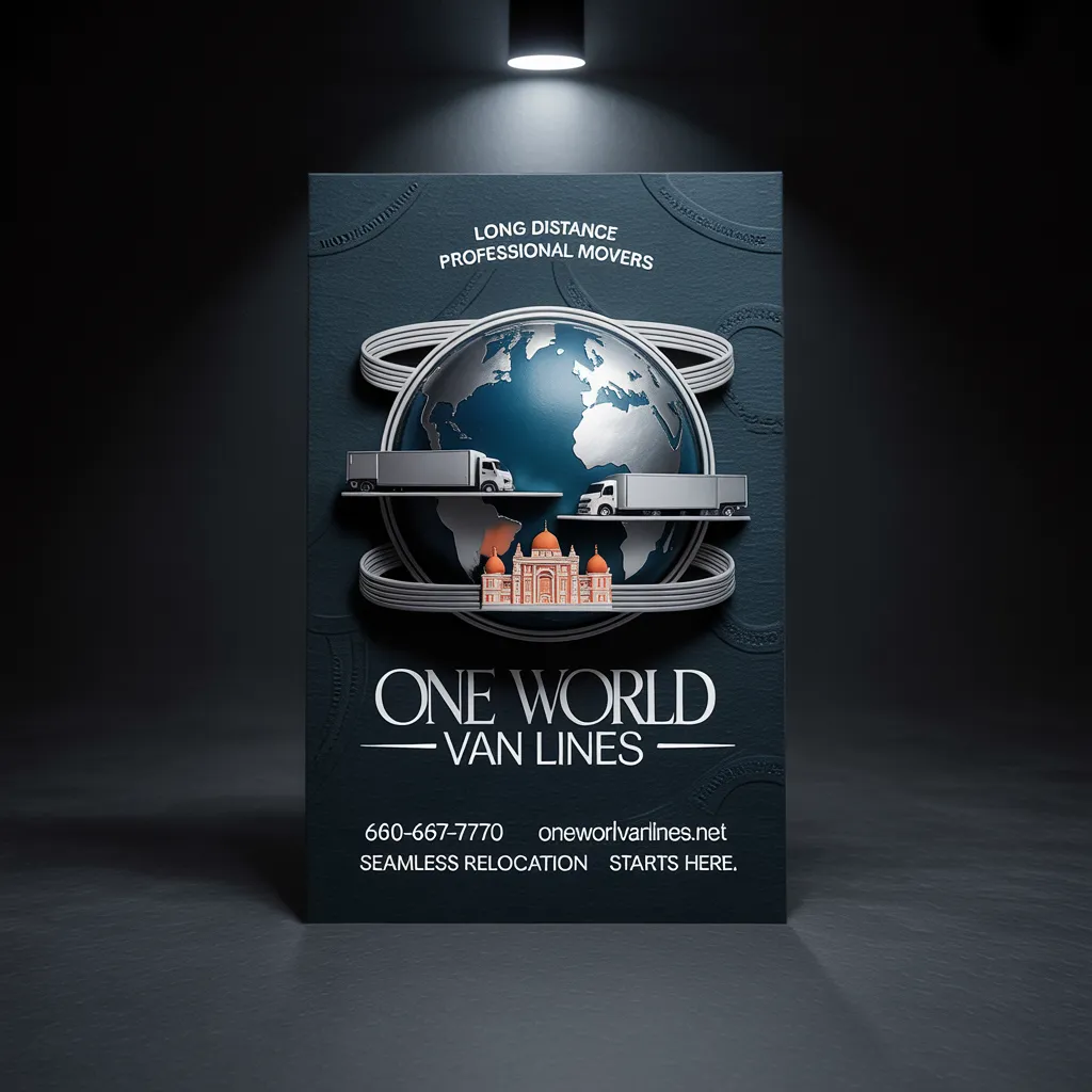 One World Van Lines long distance professional movers branding — seamless relocation DFW and Greater Austin TX (254) 435-5877 oneworldvanlines.net
